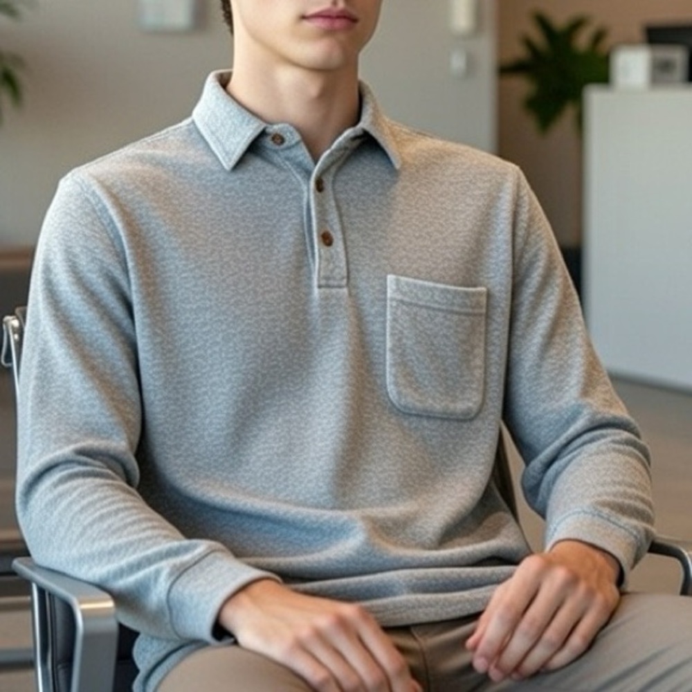 Faherty Gray Casual Button Down Shirt - image 1